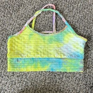 Tie dye sports bra